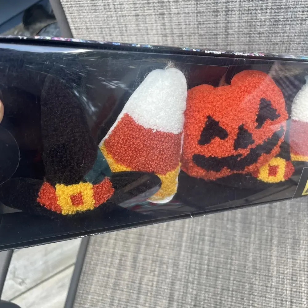 2 Cynthia Rowley Halloween Candy Corn Ghost Witch Hat Jack O Lantern Garland 6'